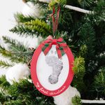 Ornamento De Madera 2 Caras Primera Navidad De Tu Bebé - Pearhead