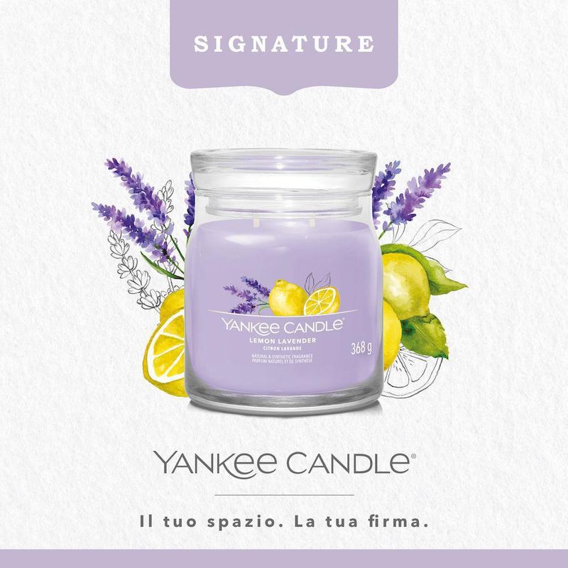 Vela En frasco Mediano Lemon Lavender 368 G - Yankee Candle