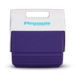 Hielera Mini Retro Blanco y Morado - Igloo