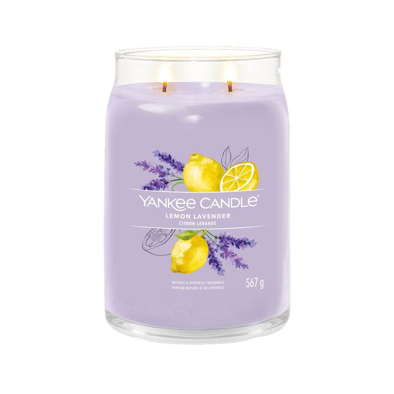 Vela En Frasco Grande Lemon Lavender 567 G - Yankee Candl