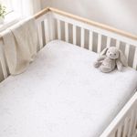 Set de 2 Sábanas Chicco Next2Me de Algodón para Cuna 50 x 83 cm