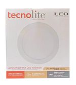 Lámpara Circular de Empotrar Blanca Cálida de 18 W - Tecnolite