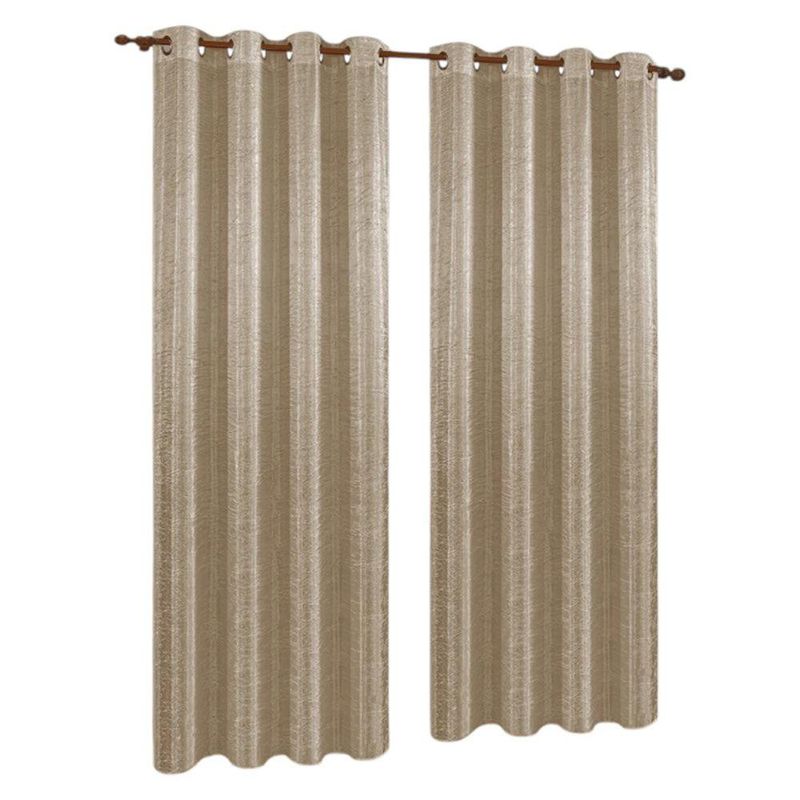 Cortina Color Café Diseño Corrugado