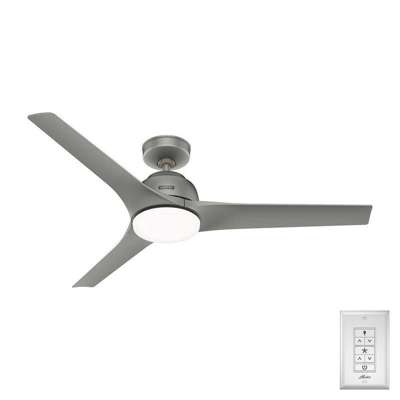 Ventilador Gallegos Plateado 52 Plg - Hunter Company