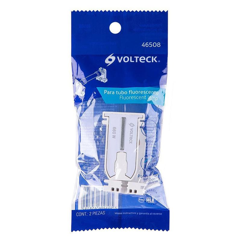 Socket G13 Simple Baquelita Blanco - Volteck