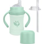 Vaso Entrenador Con Pajilla Verde 6 Oz - Green Sprouts