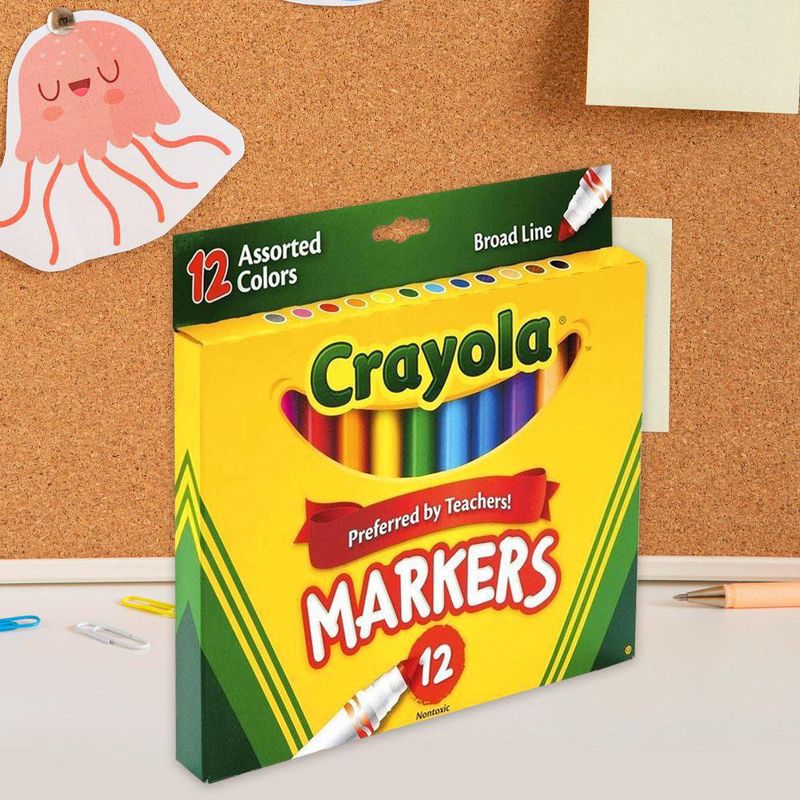 Crayola-Marcador Grueso 12 Colores