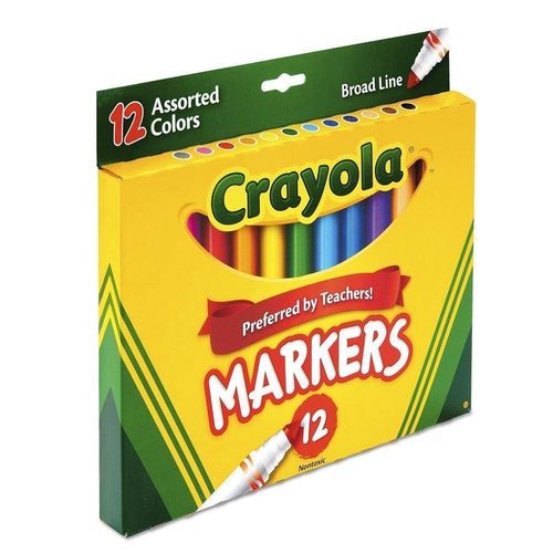 Crayola-Marcador Grueso 12 Colores