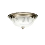 Plafón De Techo Bronce Antiguo 33.5" 2Bombillosx40Wmax - Zlumini