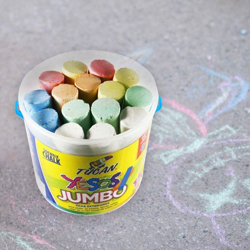 Yeso Jumbo 15 Unidades Colores Surtidos - Tucan