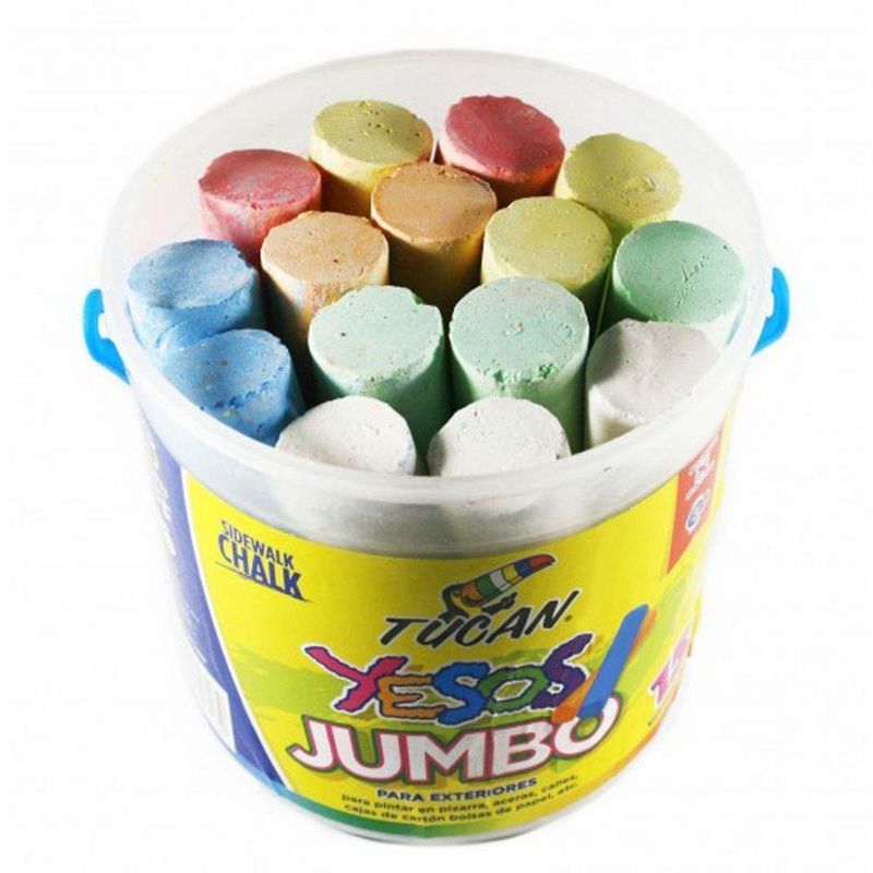 Yeso Jumbo 15 Unidades Colores Surtidos - Tucan