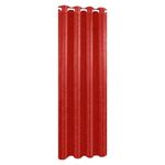 Cortina Color Rojo Diseño Corrugado