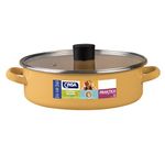 Olla Arrocera De Peltre Con Tapa 3.9L 24 Cm Amarilla - Cinsa