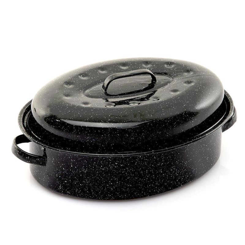 Asador Ovalado Negro - Cinsa