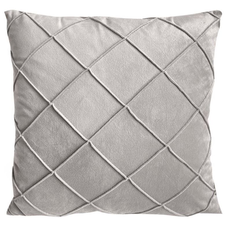 Cojín Relleno Decorativo 45 x 45 Cm Gris Claro