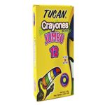Crayón De Cera Jumbo 12 Colores - Tucan