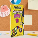 Crayón De Cera Jumbo 12 Colores - Tucan