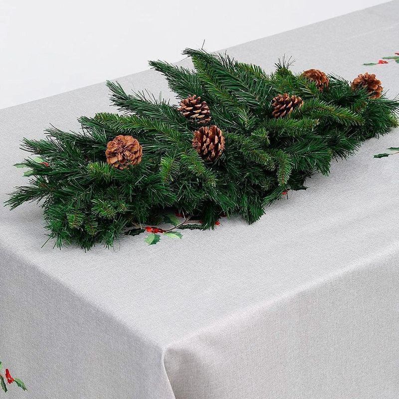 Centro de Mesa Navideño con Piñas Naturales 81 cm