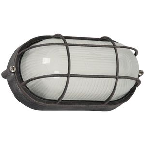 Lámpara Para Pared Exterior Café Óxido 1 Luz De 60 W - Zlumini