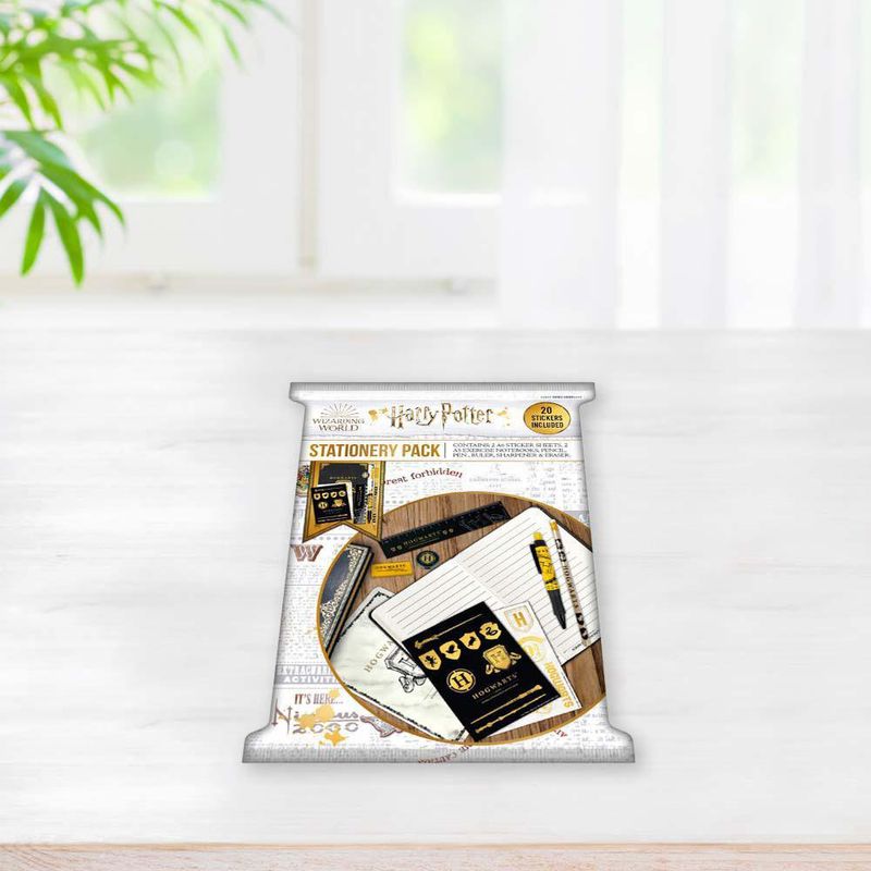 Set De Papelería Hogwarts Blanco - Harry Potter