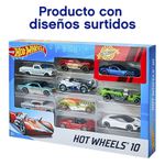 Set Carros Básicos de Juguete 10 Pzas - Hot Wheels