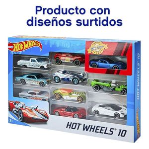 Set de 10 Carros Básicos Hot Wheels
