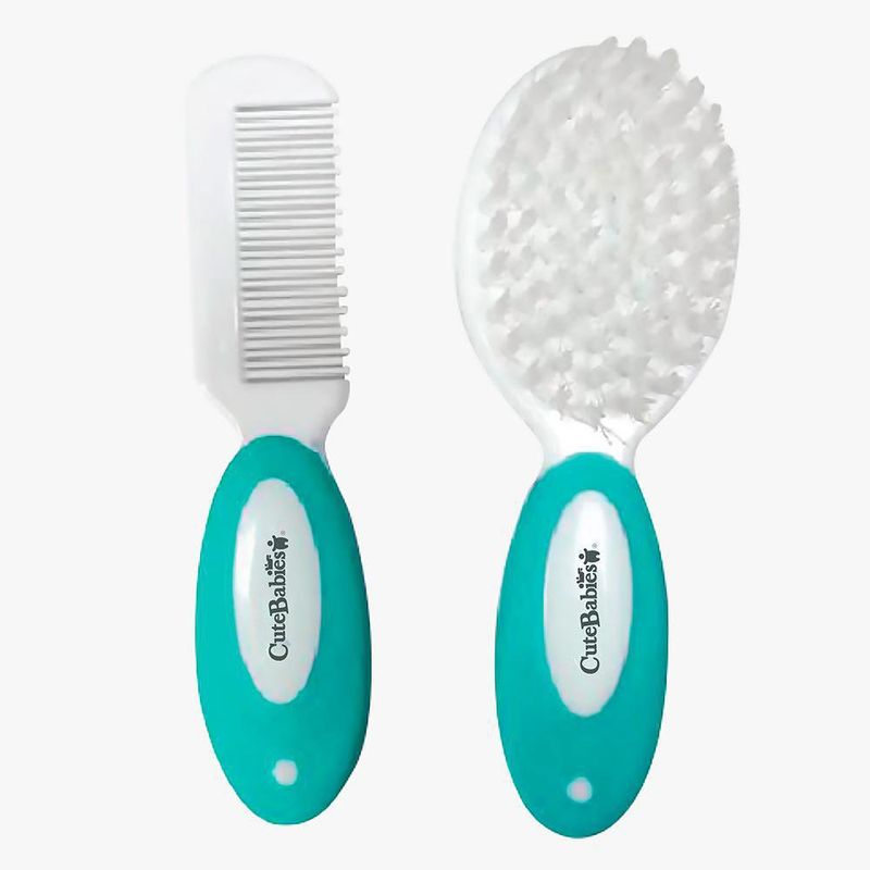 Set De Cepillo Y Peine Para Cabello Azul - Cutebabies