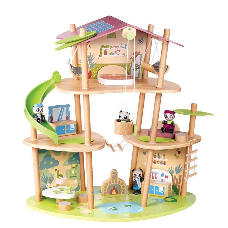 Juego Educativo Casa de Bambú Oso Panda - Hape