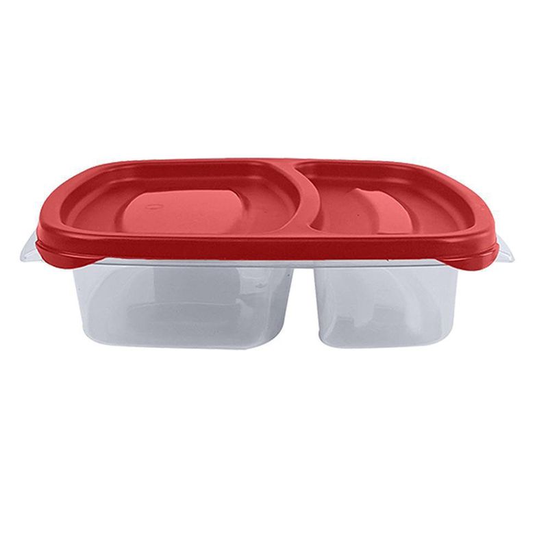 Tazón Dúo Con División 2.5 Tazas Rojo - Guateplast