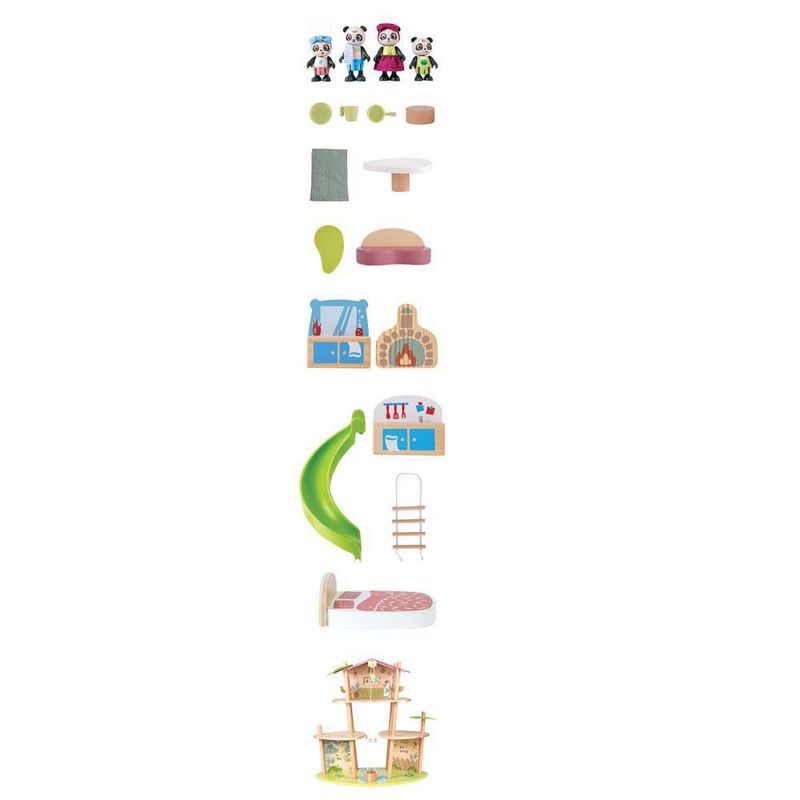 Juego Educativo Casa de Bambú Oso Panda - Hape