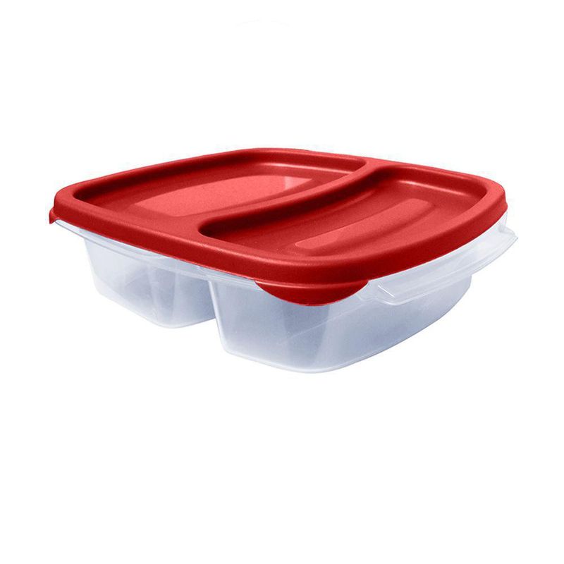 Tazón Dúo Con División 2.5 Tazas Rojo - Guateplast