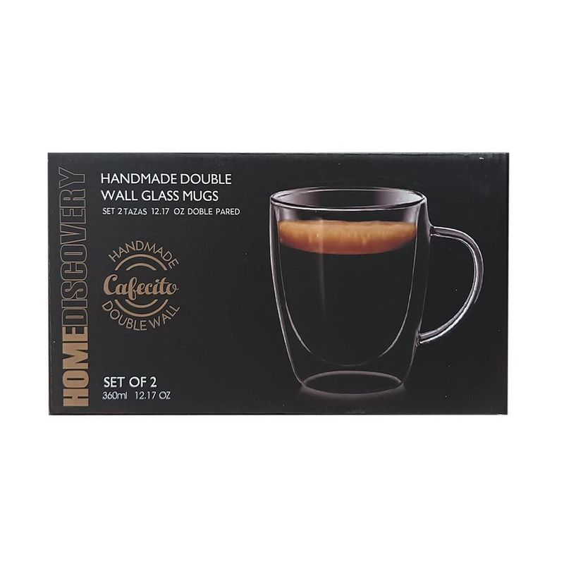 Set 2 Tazas Doble Pared 12.17 Oz - Toscana