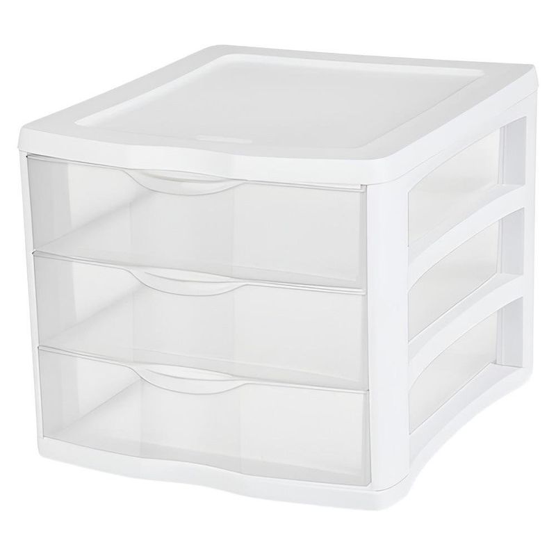 Gavetero Plástico Pequeño de 3 Gavetas