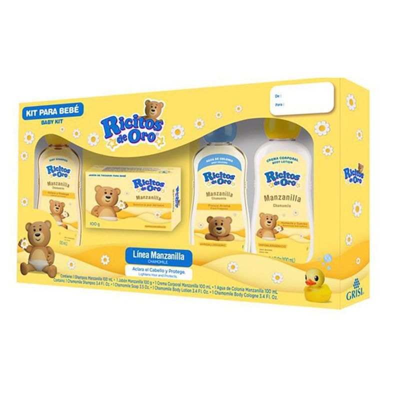 Mini Kit Manzanilla 4 Pzas - Ricitos De Oro
