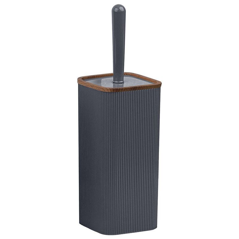 Cepillo Para Baño Cuadrado Gris Madera - Viva