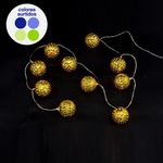 Serie De 10 Luces LED Bolas Multicolor - Scandi