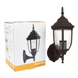 Farol de Pared Exterior Bronce Antiguo E27