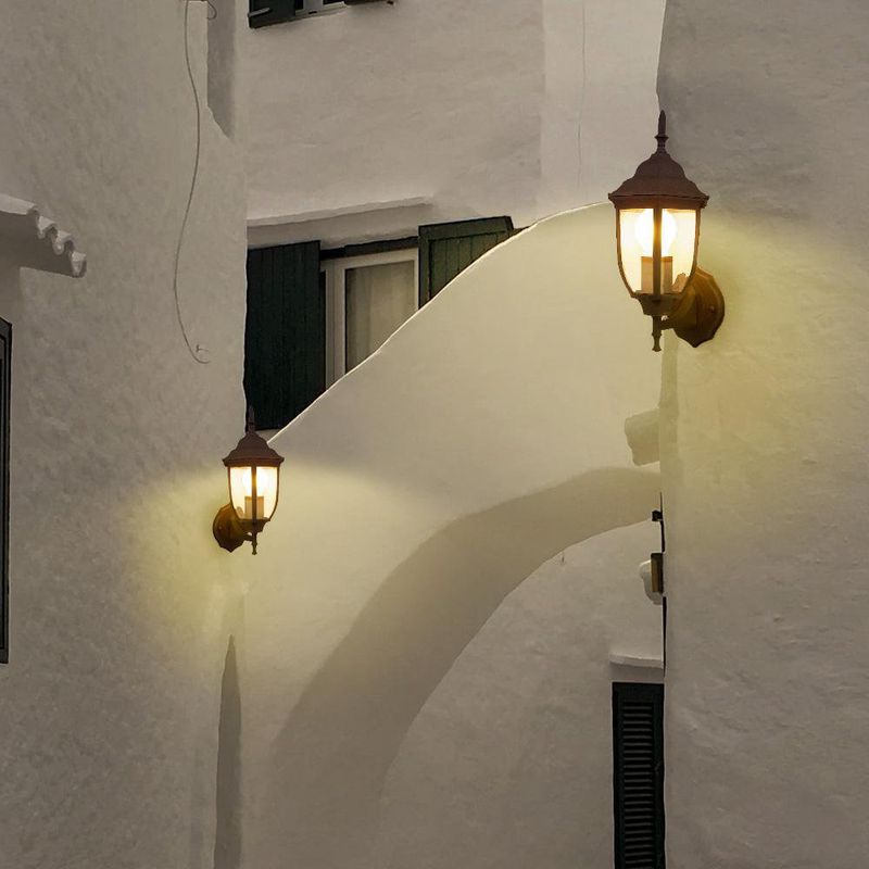 Farol Bronce Antiguo 1Xe27 - Tecnolite