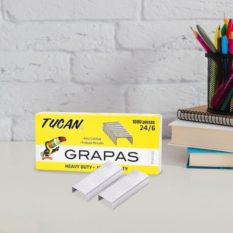 Grapas Alta Calidad 1000 Unidades - Tucan