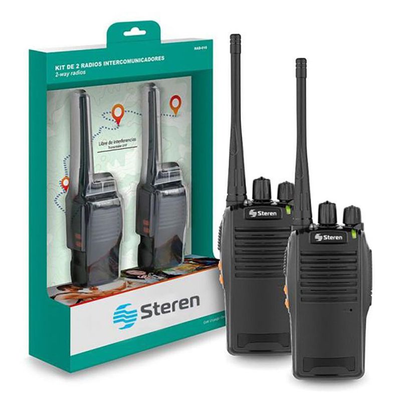 Kit de 2 Radios Intercomunicadores de 16 Canales - Steren