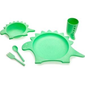 Juego Utensilios Para Comida Diseño Dinosaurio 5 Pzas - Melii