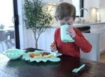 Juego Utensilios Para Comida Diseño Dinosaurio 5 Pzas - Melii