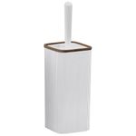 Cepillo Para Baño Cuadrado Blanco Madera - Viva