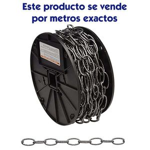 Cadena Decorativa Metálica Plateado Antiguo 35 Lb