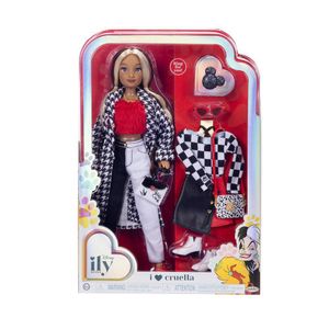 Muñeca con Accesorios Inspirada en Cruella