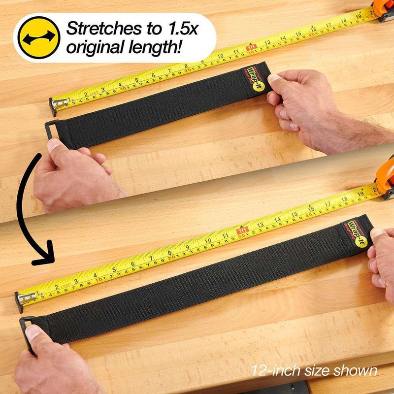Set De Correas Para Almacenar Negro 45 Cm 3 Pzas - Wrap-it