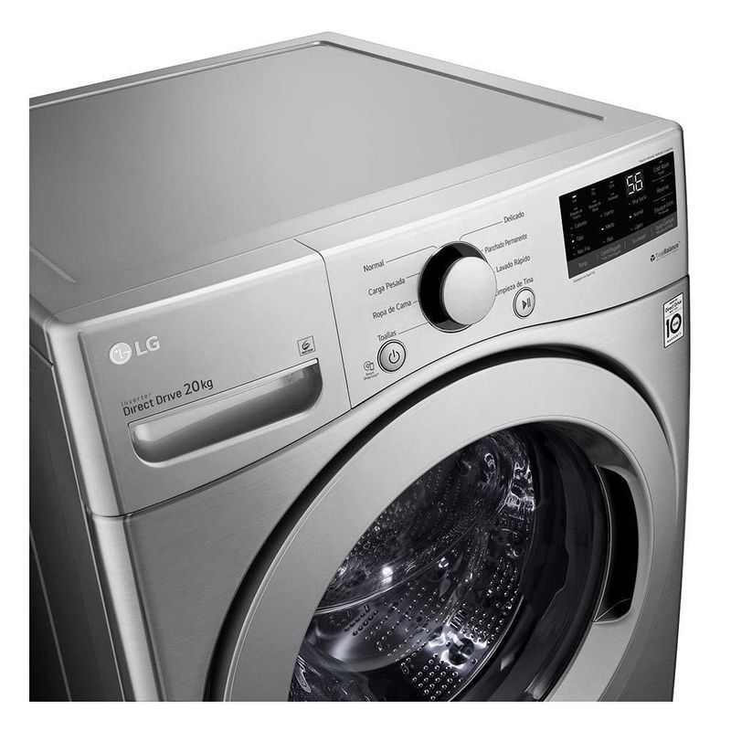 Lavadora De Carga Frontal Gris 20 Kg - Lg
