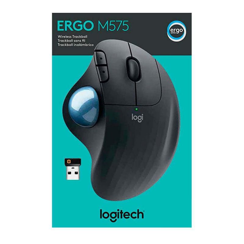 Mouse Inalámbrico Trackball Ergo M575 Negro - Logitech