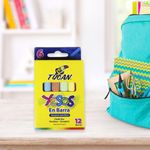 Yeso En Barra 12 Unidades Colores Surtidos - Tucan