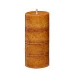 Vela Pillar Grueso Ámbar 9x9x16 Cm